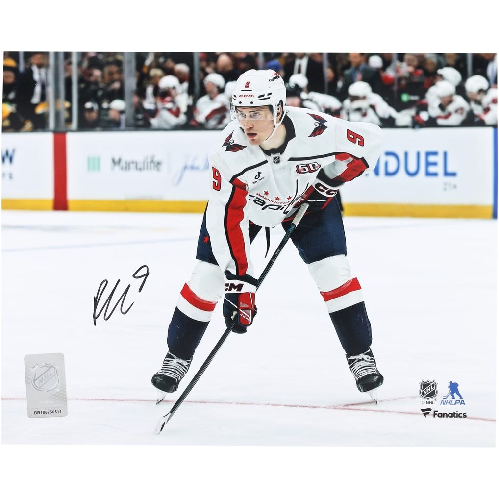 Ryan Leonard Washington Capitals Autographed Fanatics Authentic 8" x 10" NHL Debut Framed Photograph