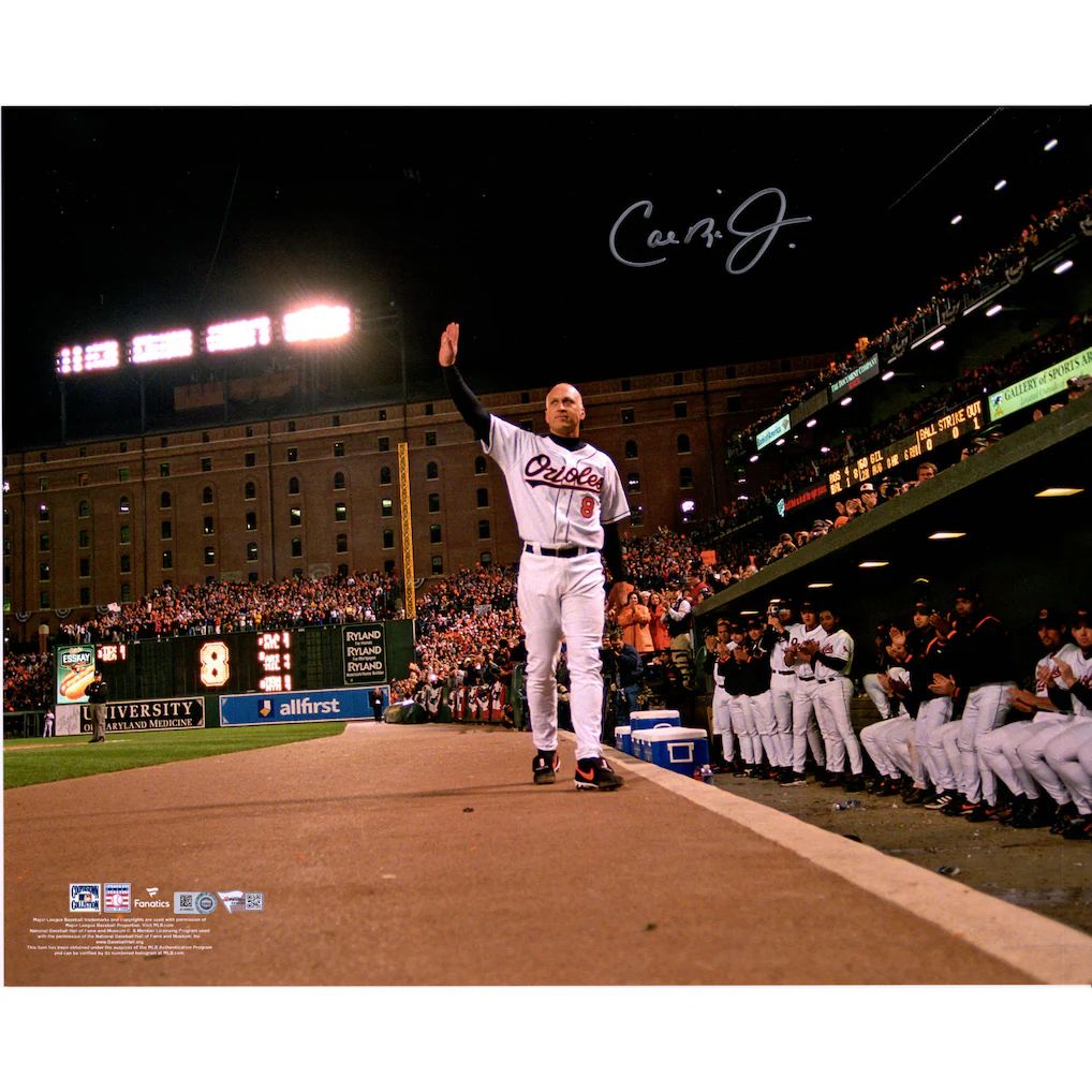 Cal Ripken Jr. Baltimore Orioles Autographed 16" x 20" Final Game Ovation Framed Photograph