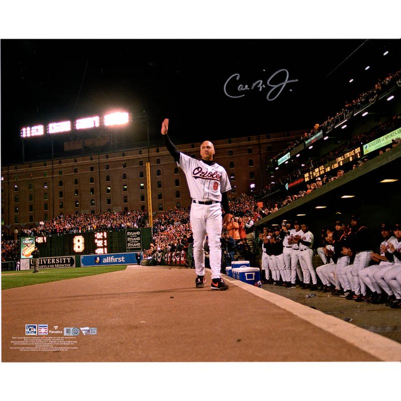 Cal Ripken Jr. Baltimore Orioles Autographed 16" x 20" Final Game Ovation Framed Photograph
