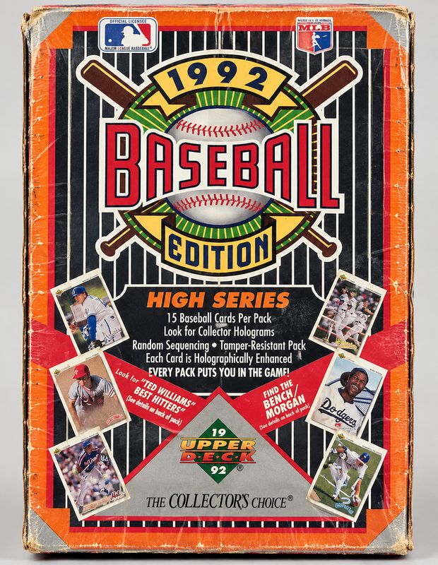 1992 Upper Deck High Series Baseball Wax Box