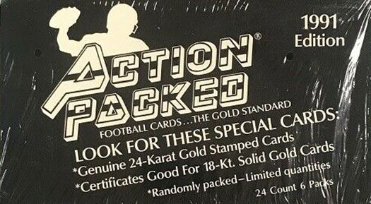 1991 Action Packed Football Wax Box