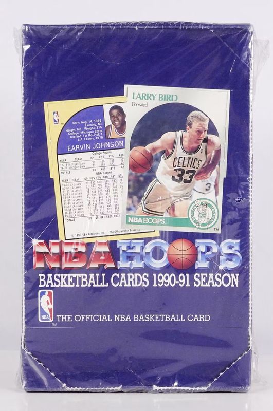 1990-91 NBA Hoops Series 1 Basketball Wax Box