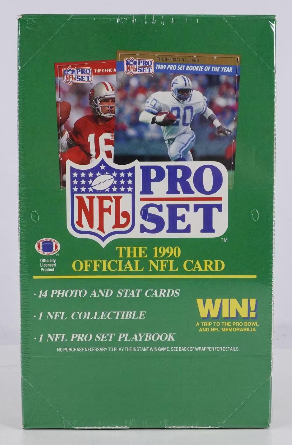 1990 Pro Set Series 1 Football Wax Box