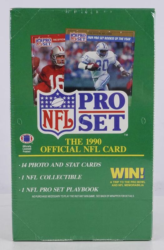 1990 Pro Set Series 1 Football Wax Box