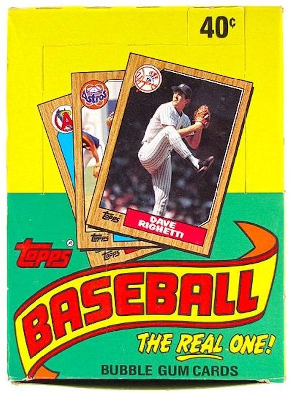 1987 Topps Baseball Wax Box