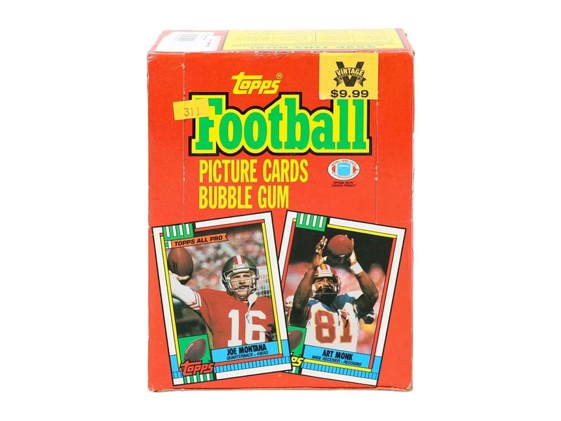 1990 Topps Football Wax Box