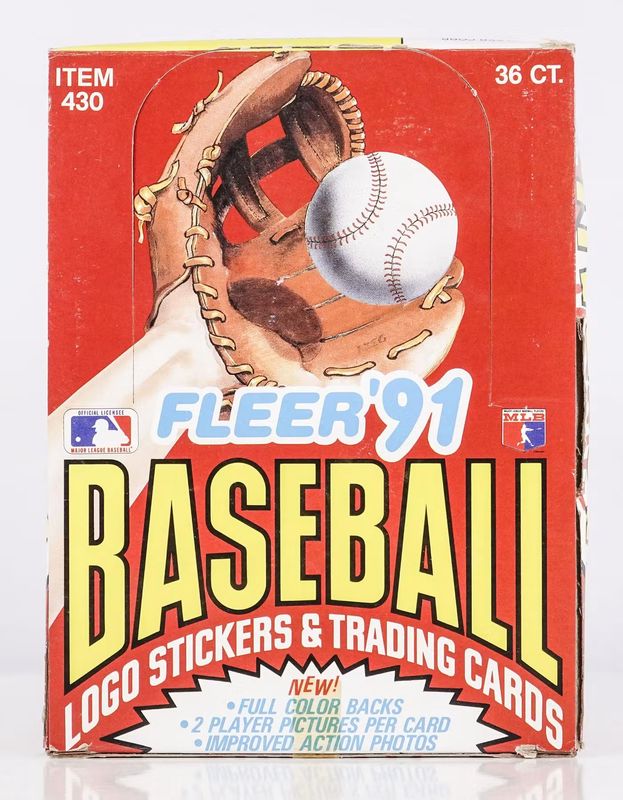 1991 Fleer Baseball Wax Box