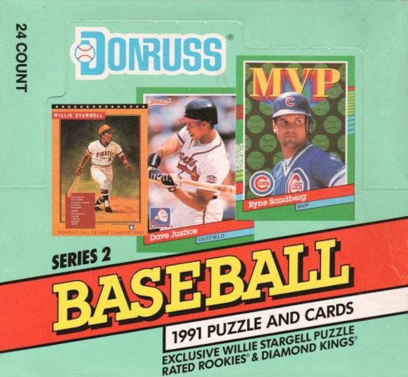 1991 Donruss Baseball Series 2 Jumbo Box