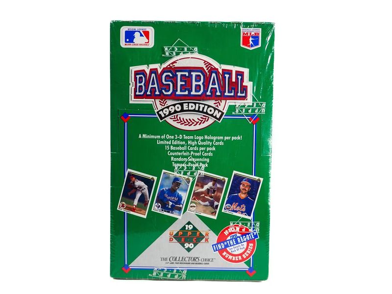 1990 Upper Deck High Number Series Baseball Wax Box