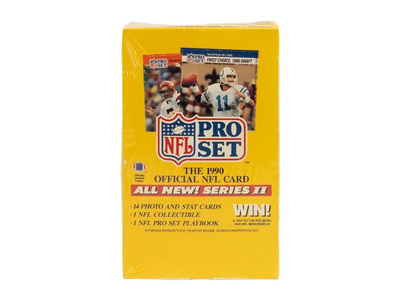 1990 Pro Set Series 2 Football Wax Box