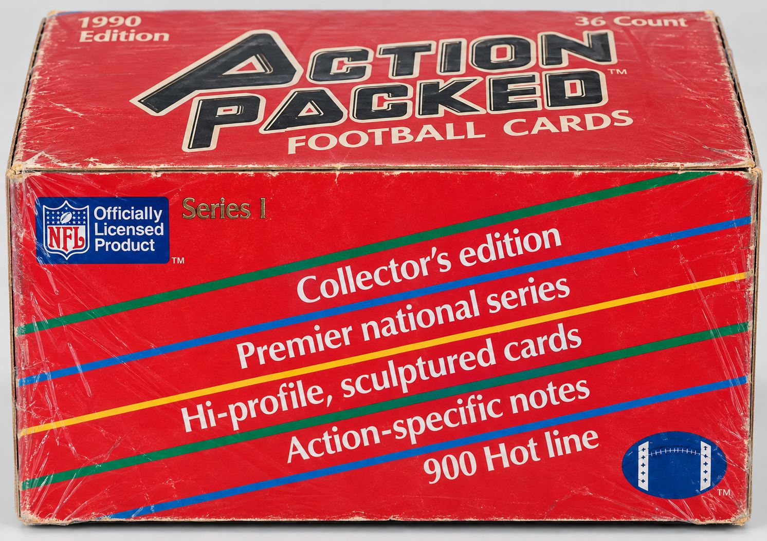 1990 Action Packed Football Wax Box