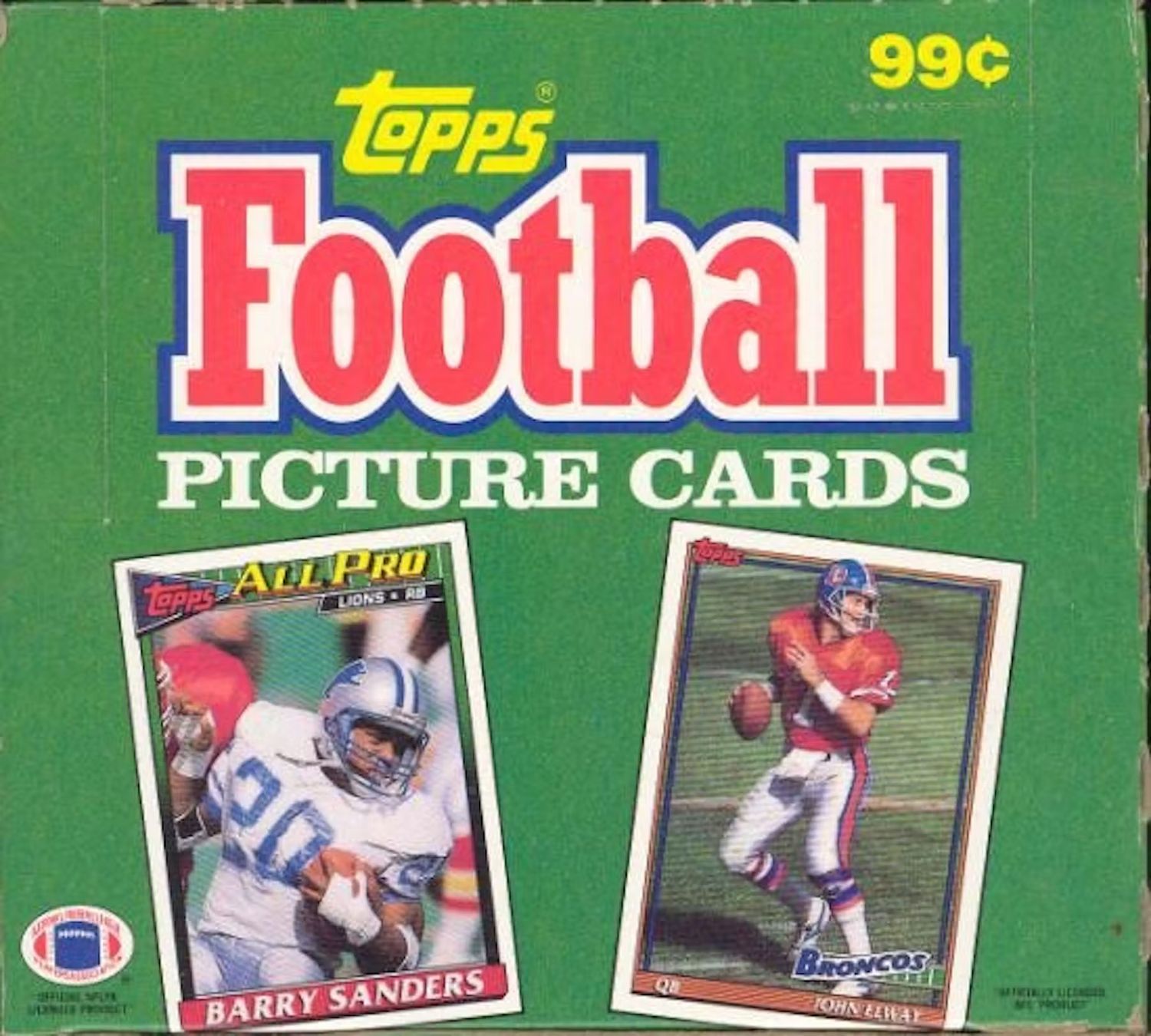 1991 Topps Football Cello Box