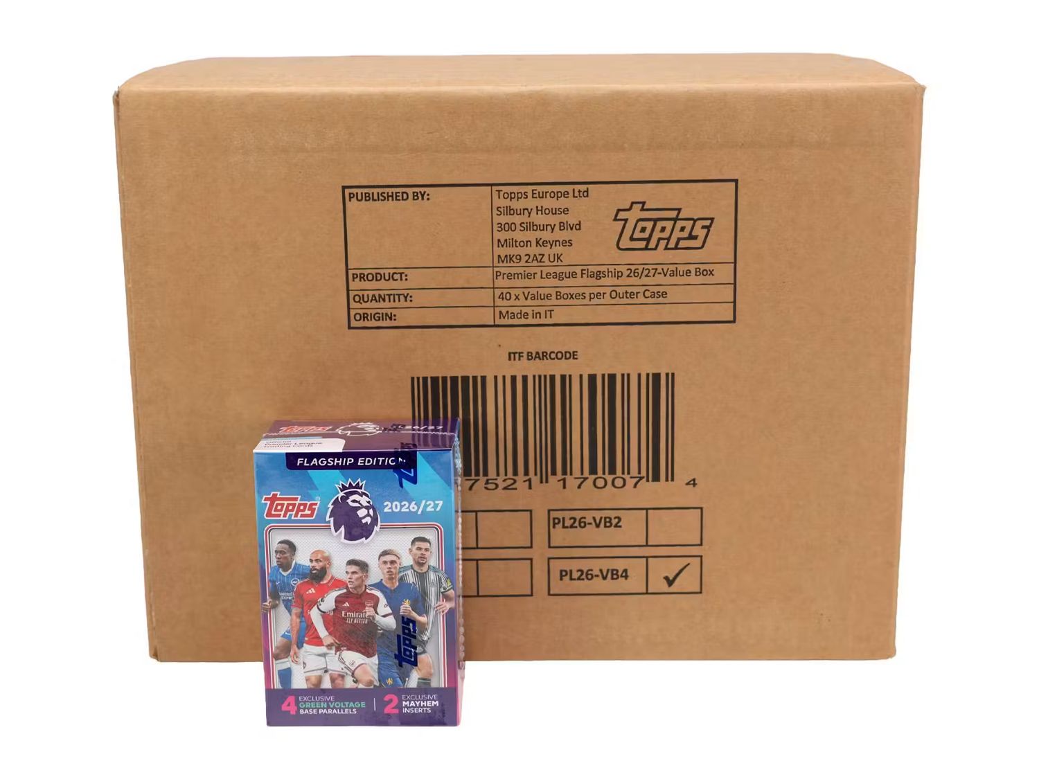 2026-27 Topps Premier League EPL Soccer Value Blaster 40-Box Case [Topps Direct]