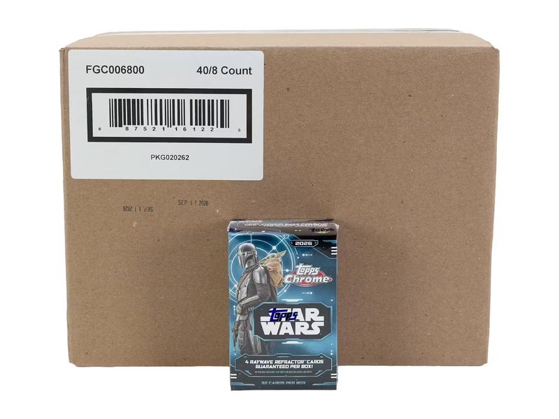 2026 Topps Chrome Star Wars Value Blaster 40-Box Case [Topps Direct]