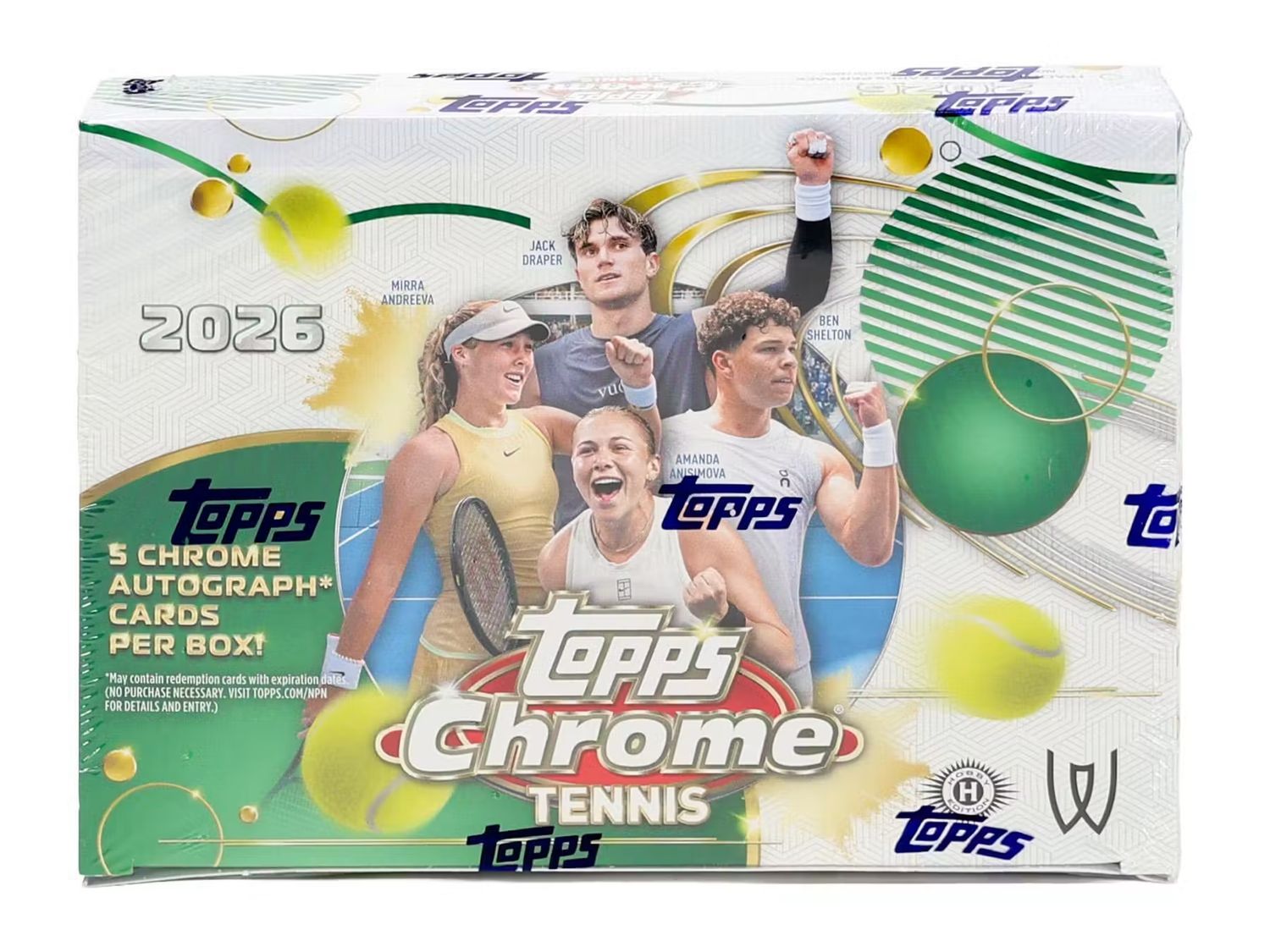 2026 Topps Chrome Tennis Delight Hobby Box