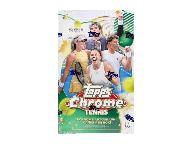 2026 Topps Chrome Tennis Hobby Box 2026 Topps Chrome Tennis Hobby Box