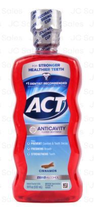 ACT MOUTHWASH ANTICAVITY CINNAMON 18 OZ