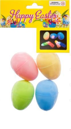 HE EASTER EGGS 4CT LARGE W/LED RING