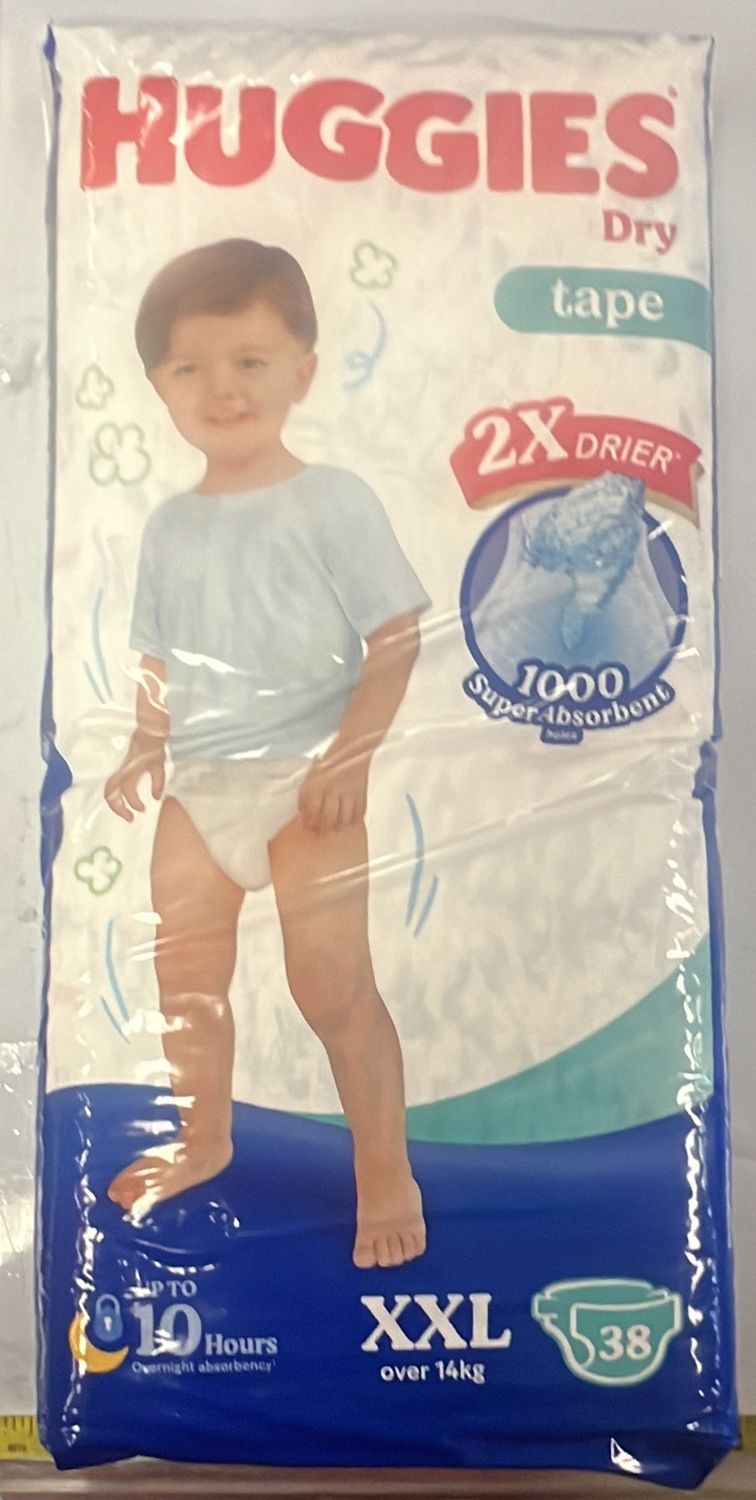 HUGGIES DRY XXL SPR JMBO 3/38s