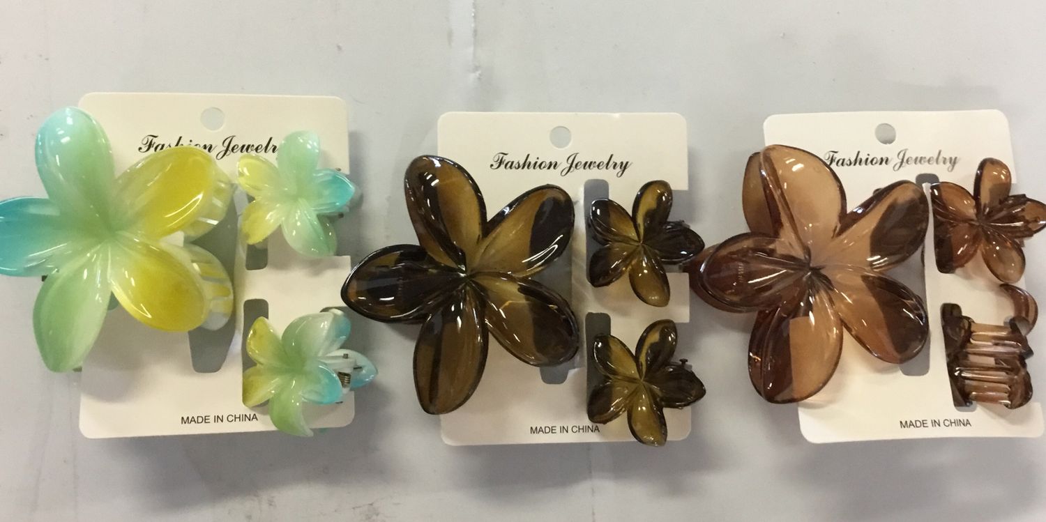 Hair Clipper 3pc flowers