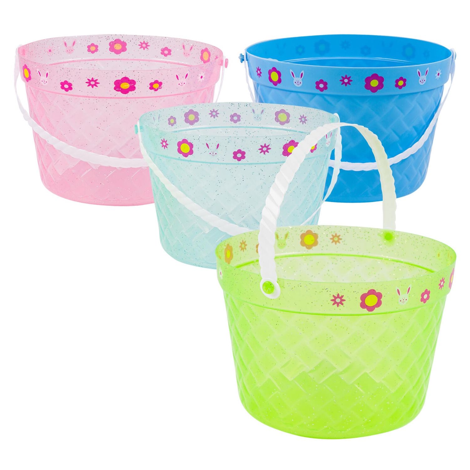 EASTER BUCKET,5" AST CLR