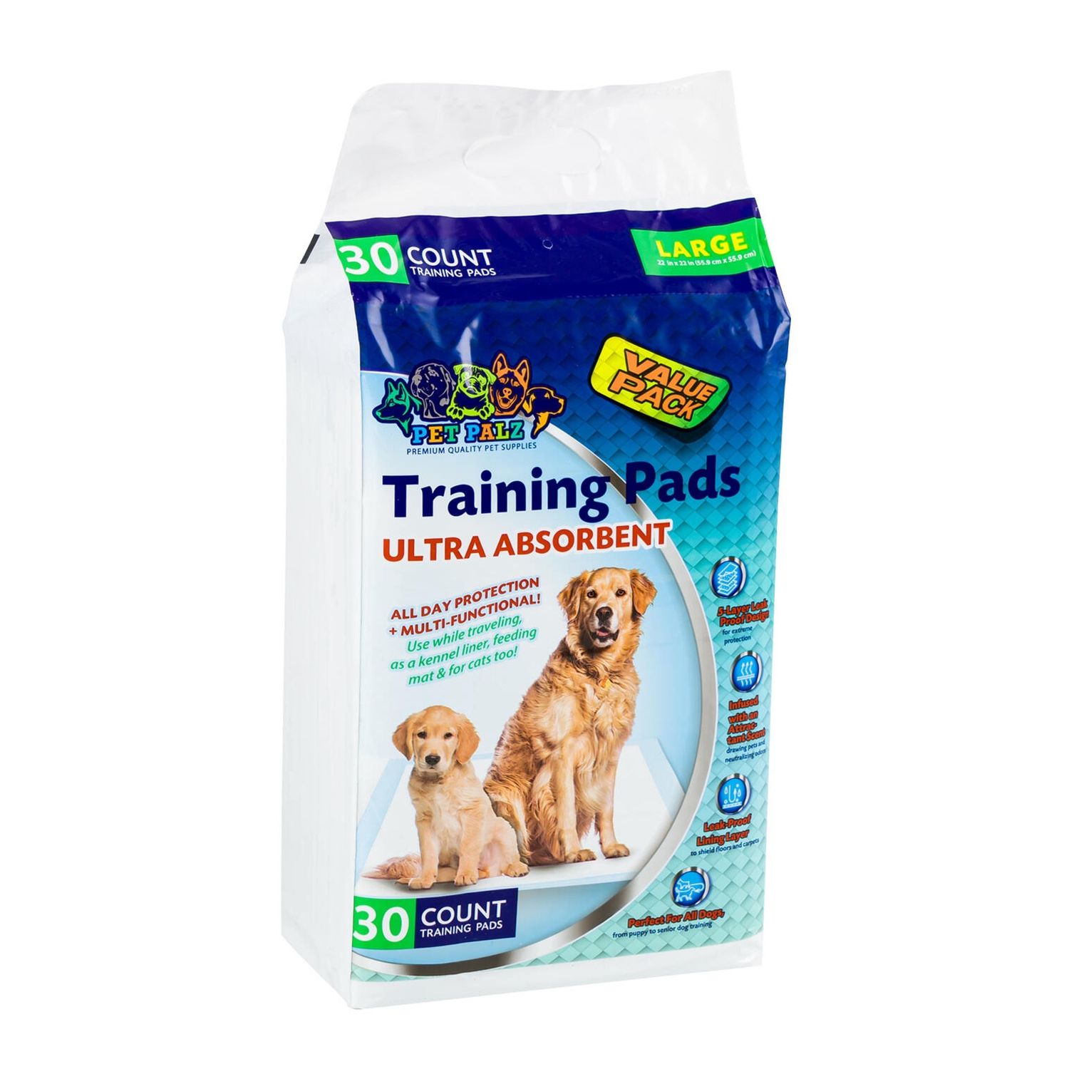 PET TRAINING PADS,30CT 22"x22"