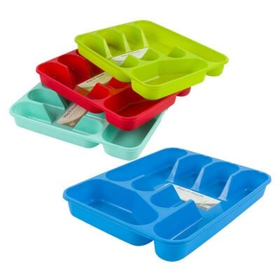 CUTLERY HOLDER, PLASTIC 4ASST