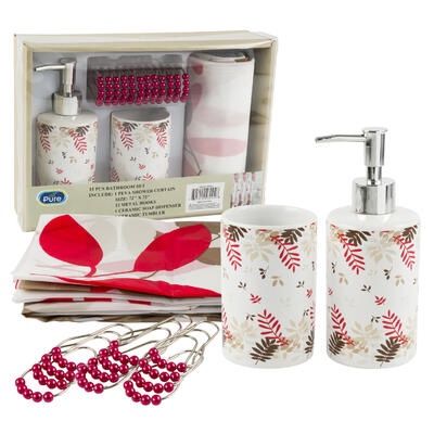 BATHROOM SET,15pc CERAMIC