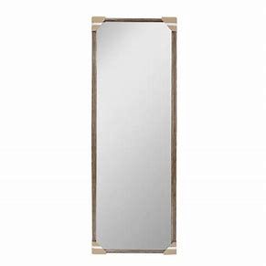 MIRROR,12"x56"w/STAND BROWN