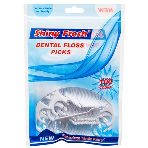DENTAL FLOSSETTES ASSORTED COLORS 100 CT