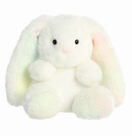 PLUSH,8"RAINBOW BUNNY