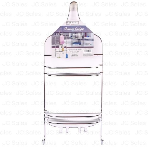 SHOWER CADDY CHROME LARGE 10.6X4.1X25.2"