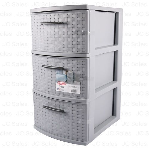 STERILITE 3 DRAWER WEAVE TOWER