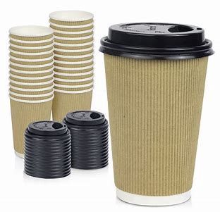 Bamboo Cups Hot-Cold 12oz 16ct W-Lids