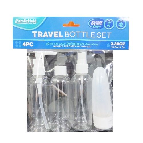 Travel Bottle Set 4pc 3.38oz
