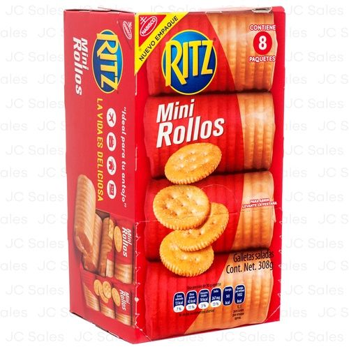 RITZ CRACKERS 8 MINI ROLLS 308