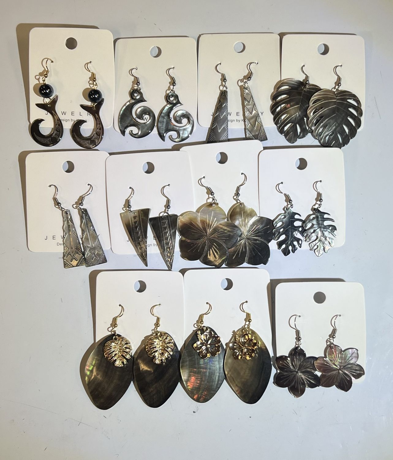 Pearl Shell Alloy asst designs/style