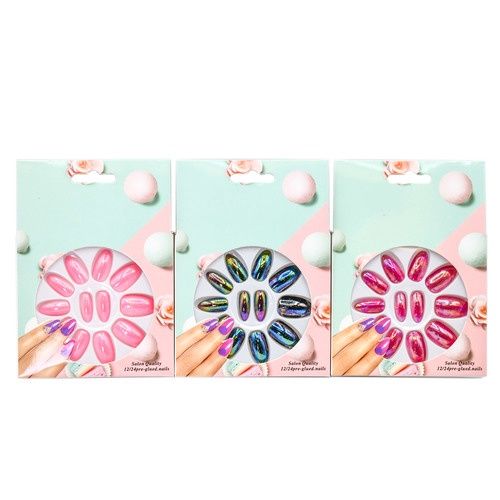 FALSE NAILS ASST GLITTER COLOR