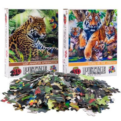 PUZZLE,300pc 3D TIGERS HOWARD