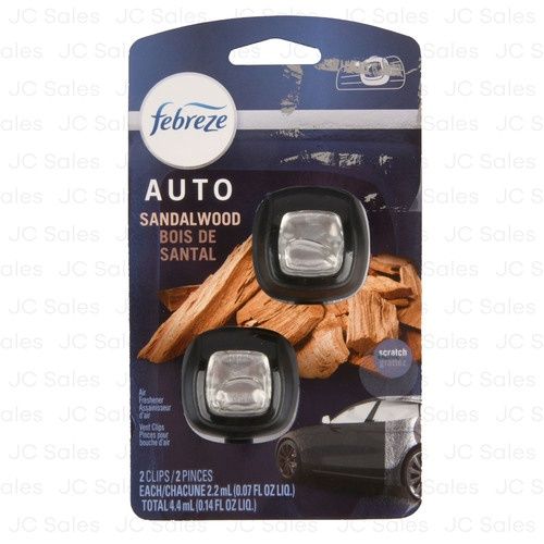 FEBREZE AUTO AIR FRESHENER SANDALWOOD 2 CT