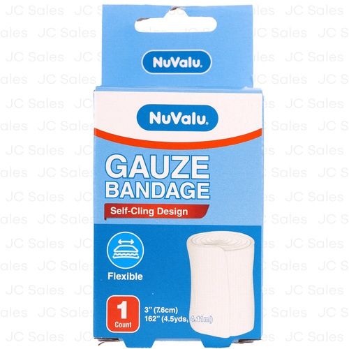 NUVALU GAUZE BANDAGE 3IN X 4.5Y