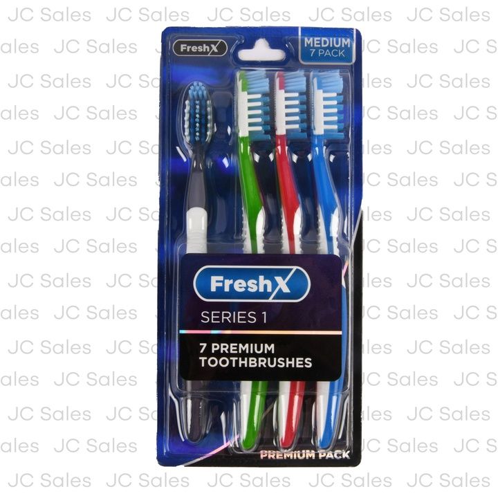 TOOTHBRUSHES,7pk SOFT FRESHX FRESHX TOOTHBRUSHES MEDIUM 7 PK