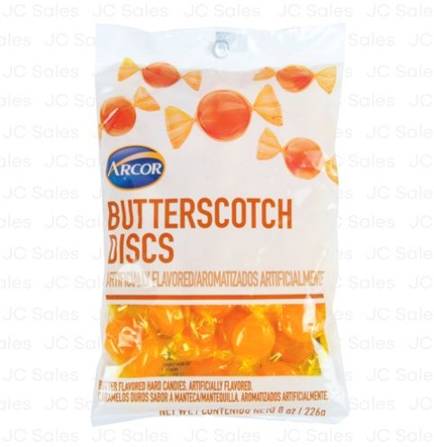 ARCOR BUTTERSCOTCH DISCS 8 OZ