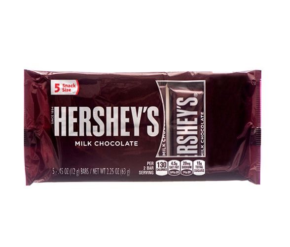 Hersheys Milk Choc 5pk Snack Si