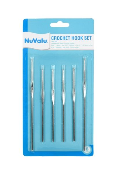 NUVALU NEEDLE CROCHET 6PC MIX