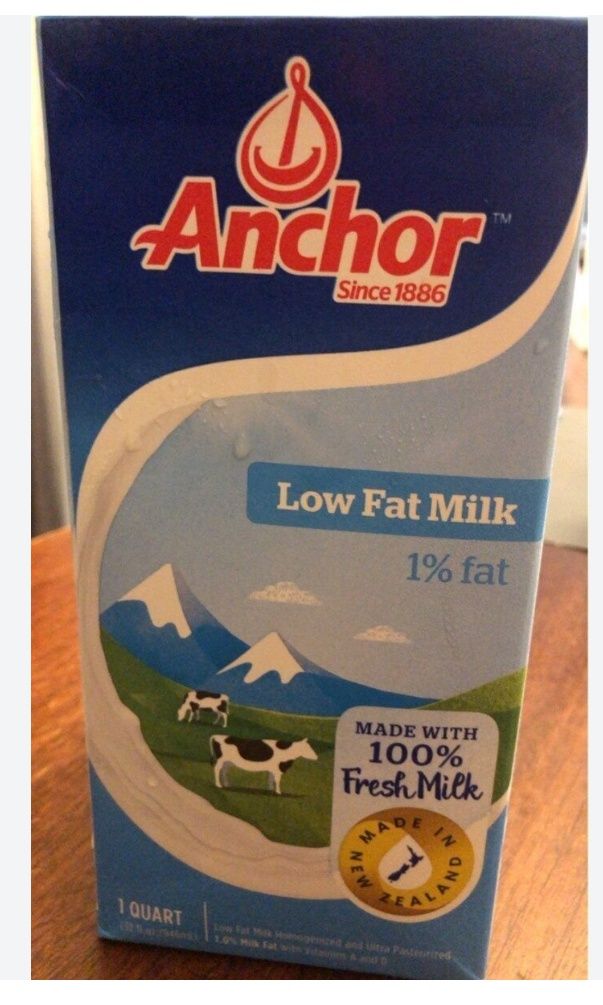 Anchor UHT Milk Lite 1%-1 Quart