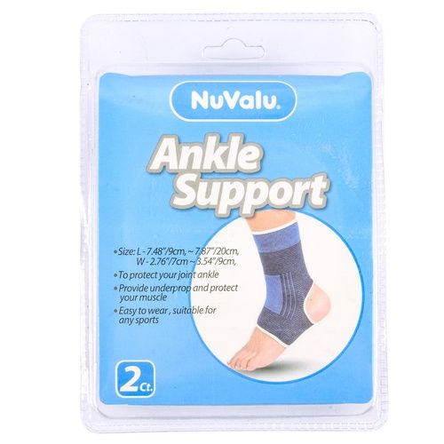 NUVALU ELASTIC SUPPORT ANKLE 2P