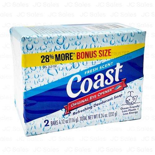 COAST SOAP FRESH SCENT 2 PK X 4.12 OZ