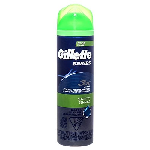 GILLETTE SERIES SHAVE GEL W/ALOE VERA 7 OZ
