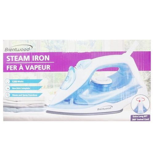 BRENTWD STEAM IRON-1200W-